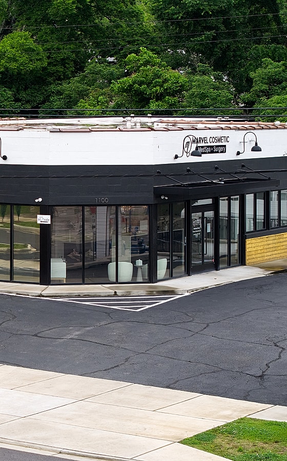Cosmetic surgery medspa building exterior view.