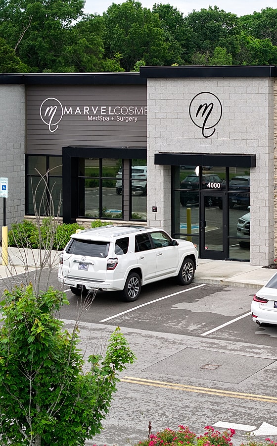 Marvel Cosmetic MedSpa and Surgery building exterior.