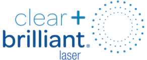 Clear + Brilliant laser logo design.